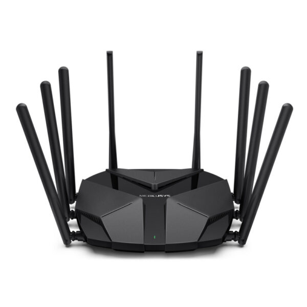 Mercusys AX600 bežični usmjerivač (Dual-Band WiFi 6 Router) 1148Mbps/4804Mbps (2.4GHz/5GHz),802.11ax/ac/a/b/g/n, 2×G-LAN, 1×G-WAN, 1× 2.5 Gbps WAN/LAN, 8x dBi fiksne omni-direkcione antene