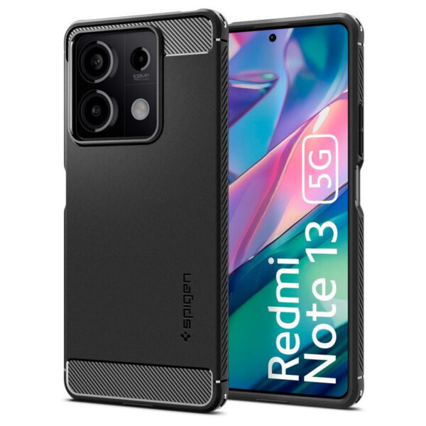 Spigen Rugged Armor, matte black - Xiaomi Redmi Note 13 5G