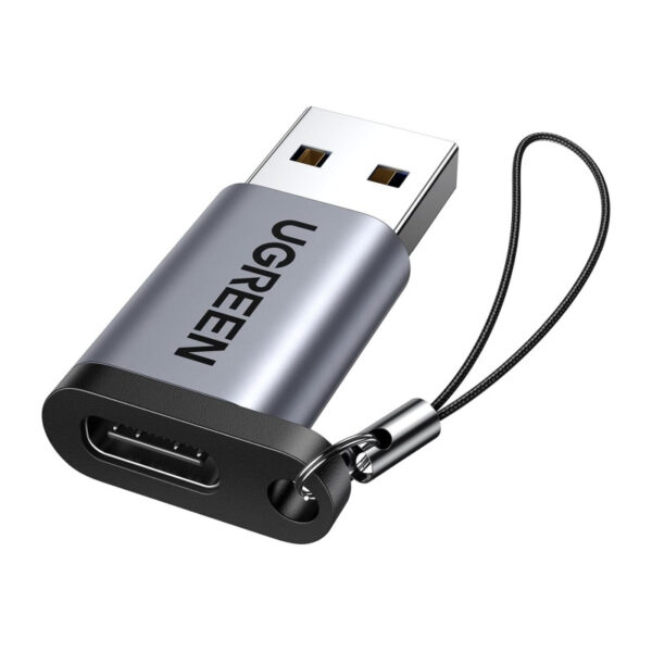 UGREEN adapter USB 3.1 C (Ž) na USB-A 3.0 (M), sivi