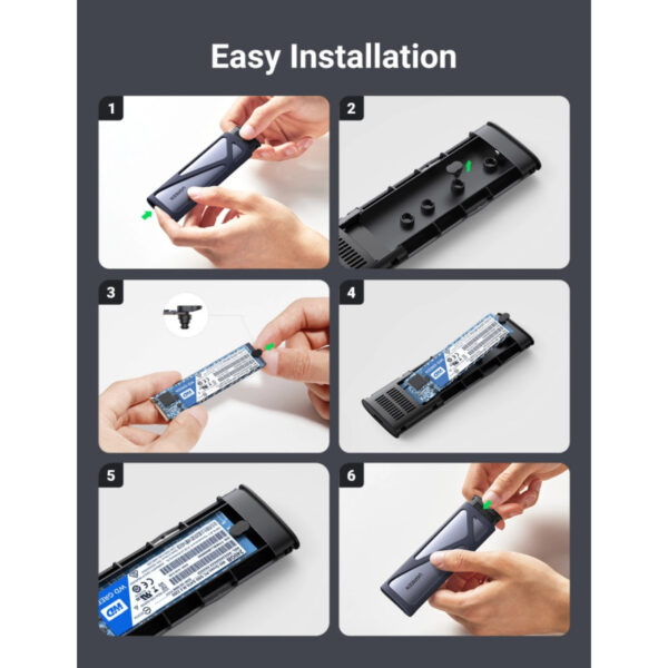 UGREEN vanjsko kućište, SSD M.2 2230-2280 M-Key, USB C 3.1
