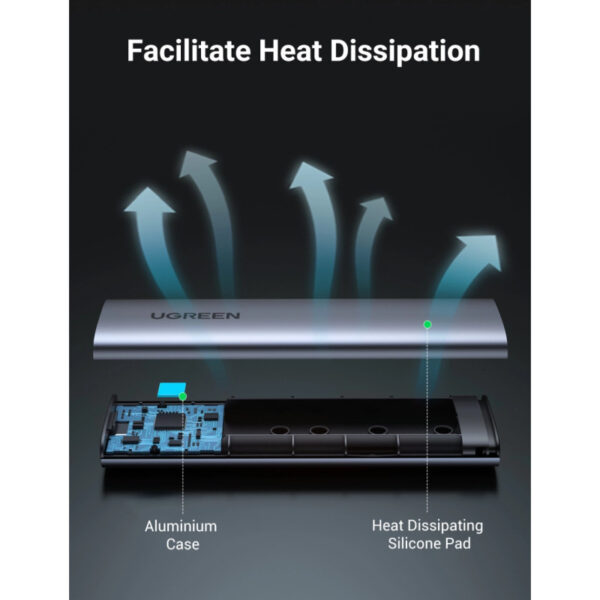 UGREEN vanjsko kućište, SSD M.2 SATA 2230-2280 B-Key, USB 3.0