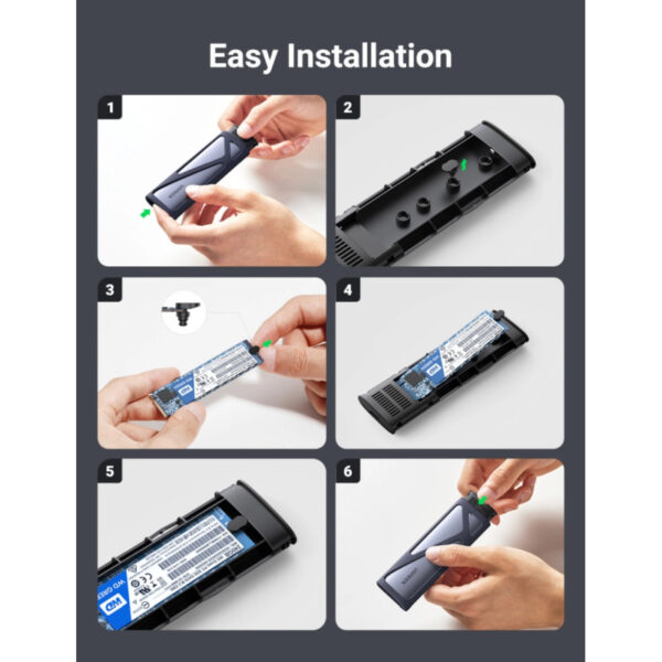 UGREEN vanjsko kućište, SSD M.2 SATA 2230-2280 B-Key, USB 3.0