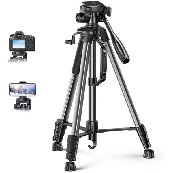 UGREEN LP661 Stativ tripod za foto i video, nosivost 5kg, visina 53.5-175cm, 360° Pan,180° Tilt, za mobitele, akcijske kamere, DSLR fotoaparate, ručne kamkordere, projektore