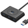 UGREEN USB Hub USB 3.0 A, 4-portni, crni, 1m