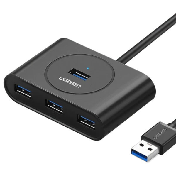 UGREEN USB Hub USB 3.0 A, 4-portni, crni, 1m