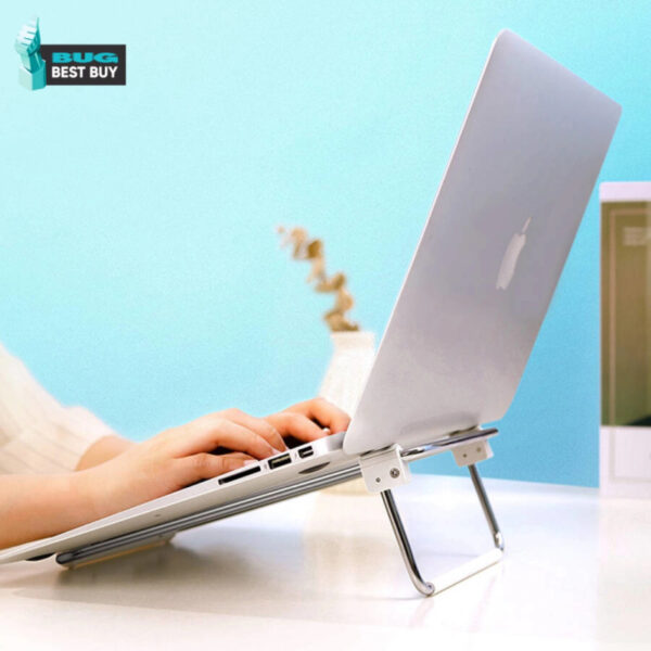 UGREEN podloga za prijenosnike do 17", nosivost do 20kg, sklopiva, podesiva po visini, siva