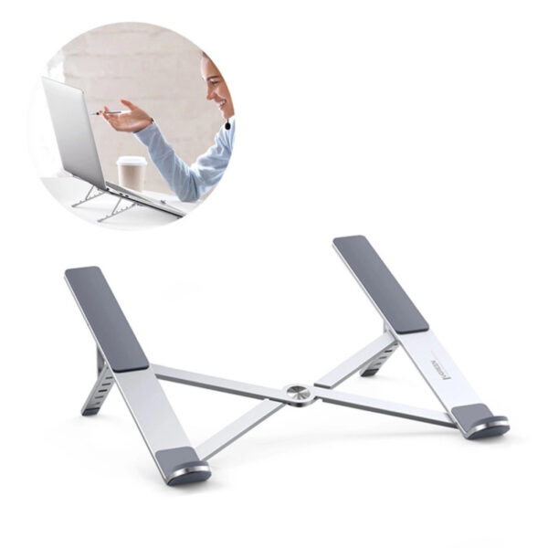 66354_02 UGREEN stalak za prijenosnik do 17.3", do 5kg, sklopiva, podesiva po visini, siva