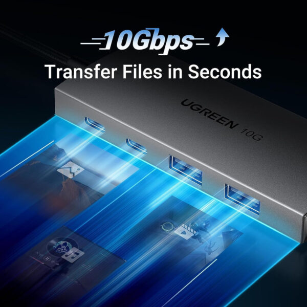 UGREEN USB Hub USB-C na 2xUSB-A i 2xUSB-C, 10Gbps