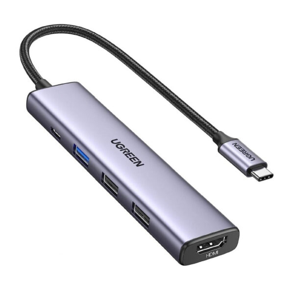 UGREEN USB Hub Revodok 105, USB-C na 3xUSB-A, 100W PD, 4K 30Hz HDMI