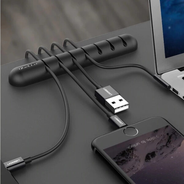 UGREEN organizator kablova, 7 utora, crni