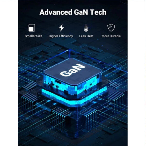 UGREEN GaN II Tech zidni punjač 65W, 1×USB-A/3×USB-C, PD3.0/QC4.0+, crni