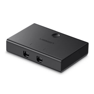 UGREEN Data Switch USB 2.0, 2 ulaza/1 izlaz, crni
