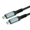 Roline VALUE Cable USB4 Gen2x2, with Emark, C–C, M/M, 240W, crni, 2.0 m