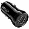 66496_01 UGREEN auto punjač 24W, 2×USB-A, crni