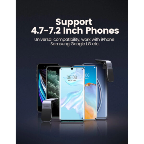 UGREEN magnetni držač za smartphone, za auto, crni