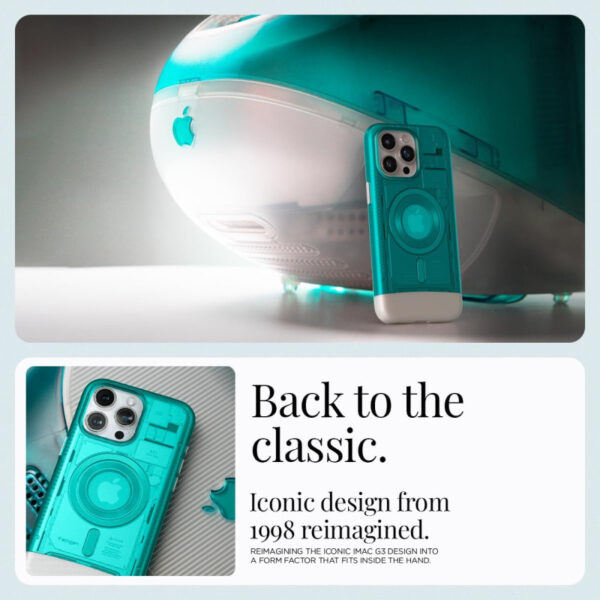 Spigen Classic C1 MagSafe, bondi blue - iPhone 15 Pro