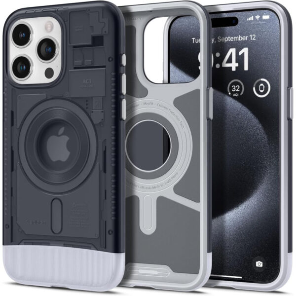 Spigen Classic C1 MagSafe, graphite - iPhone 15 Pro (ACS06742)