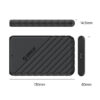 Orico vanjsko kućište 2.5" SATA HDD/SSD, 7 do 9.5mm, tool free, USB3.1 Gen1 Type-C, crni (ORICO-25PW1-C3-BK-BP)