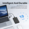 Orico vanjsko kućište 2.5" SATA HDD/SSD, 7 do 9.5mm, tool free, USB3.1 Gen1 Type-C, crni (ORICO-25PW1-C3-BK-BP)