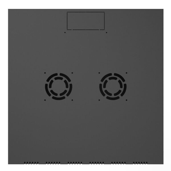 Canovate 6U 600x450x376 SINGLE zidni ormar s bočnim stranama koje se mogu otvoriti izvana, crni (WS3O-9-066DF)