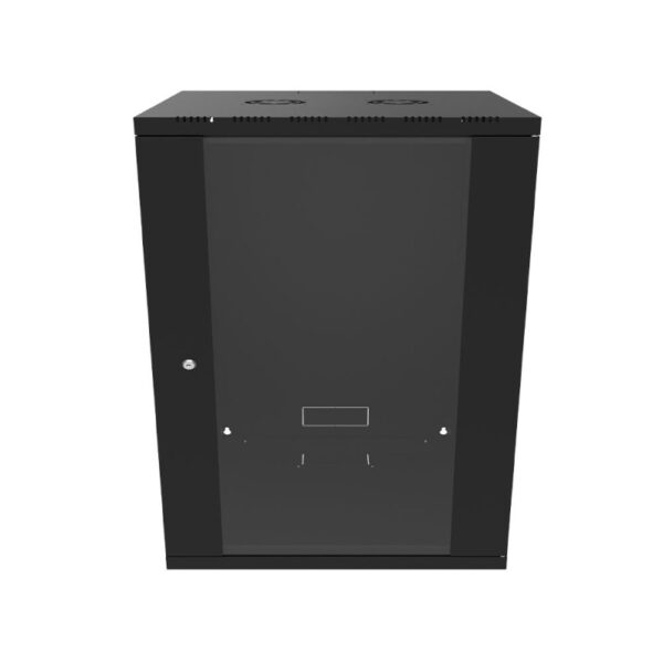 Canovate 18U 600x600x898 SINGLE zidni ormar s bočnim stranama koje se mogu otvoriti izvana, crni (WS3O-9-1866F)