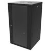 Canovate 21U 600x450x1022 SINGLE zidni ormar s bočnim stranama koje se mogu otvoriti izvana, crni (WS3O-9-216DF)