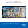 TP-Link Tapo C110 Home Security Wi-Fi Camera, 3MP, H.264, Two-Way Audio, 2.4 GHz