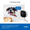 TP-Link Tapo C110 Home Security Wi-Fi Camera, 3MP, H.264, Two-Way Audio, 2.4 GHz