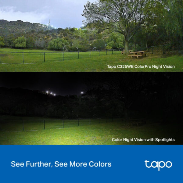 Tp-Link Tapo C325WB ColorPro vanjska sigurnosna Wi-Fi kamera, 2K QHD 4MP, H.264, Two-Way Audio, ColorPro Night Vision