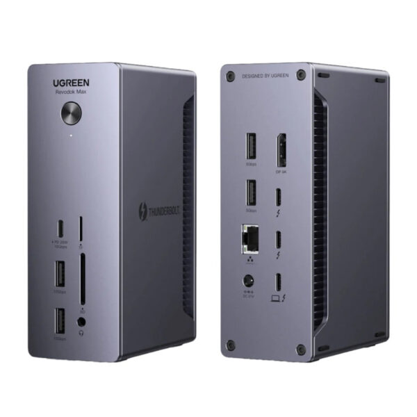 UGREEN Revodok Max 13u1, DisplayPort, Thunderbolt 4, USB-C, RJ45, čitač kartica TF/SD, 3.5mm
