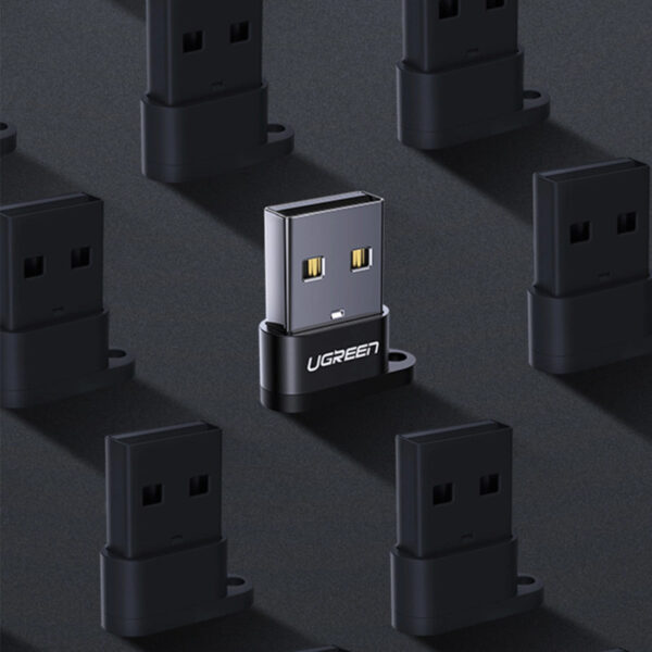 UGREEN adapter USB-C 3.1 (Ž) na USB-A 2.0 (M), crni
