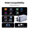 67349_04 UGREEN Nexode Pro Mini FC zidni punjač 100W, 2x USB-C, USB-A, USB-C kabel, GaN, sivi