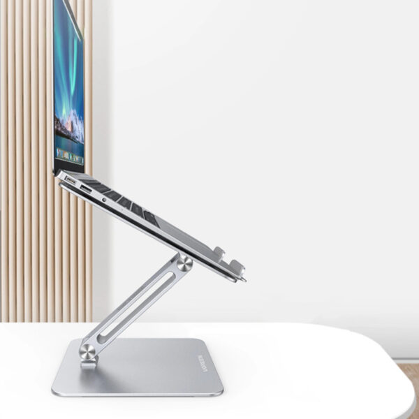 UGREEN stalak za prijenosnik, 13-17.3", metalni, srebrni