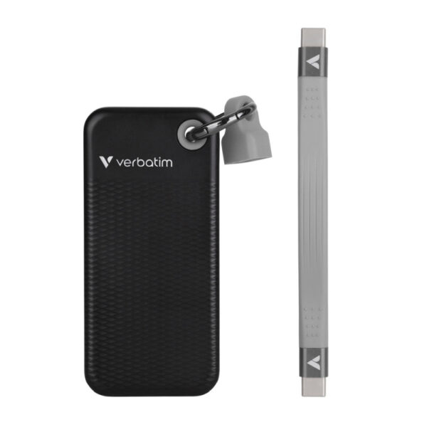 Verbatim Pocket 1TB SSD vanjski disk, USB 3.2 Gen2, Black/Grey