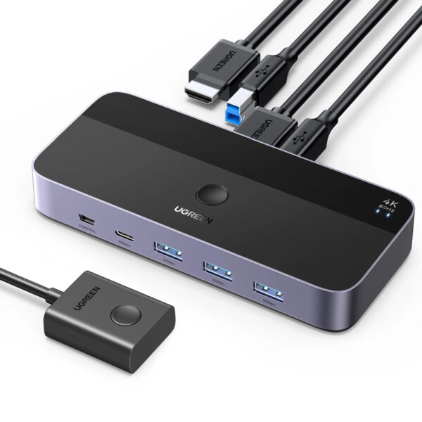 UGREEN KWM switch 3x HDMI, 2x USB-C, 3x USB-A,2x USB-B