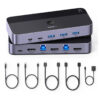 UGREEN KWM switch 3x HDMI, 2x USB-C, 3x USB-A,2x USB-B