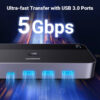 UGREEN KWM switch 3x HDMI, 2x USB-C, 3x USB-A,2x USB-B