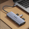UGREEN USB Hub 9 in1, USB-C na HDMI 4K 60, VGA, USB-C PD 100W, 3x USB-A, RJ45, čitač kartica SD/TF