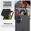 Spigen Tough Armor MagSafe, crni - iPhone 16 (ACS08216)