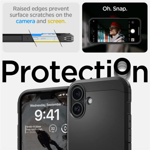 Spigen Tough Armor MagSafe, crni - iPhone 16 (ACS08216)