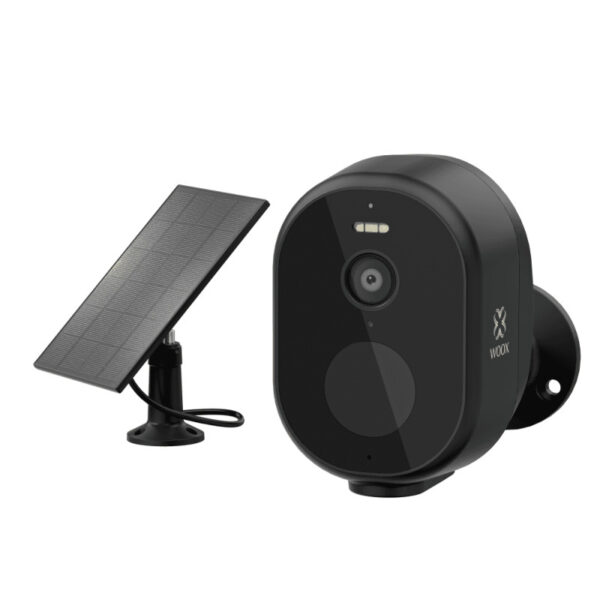 WOOX WiFi Smart vanjska kamera + solarni panel, Ultra HD 2K microSD (max. 128GB), IP65 vodootporna, Alexa & Google Assistant, WooxHome app (R4253)