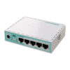 Mikrotik hEX refresh, 950 MHz CPU, 512MB RAM, 5×LAN, USB-A, POE support, RouterOSv7, metalno kućište, PSU