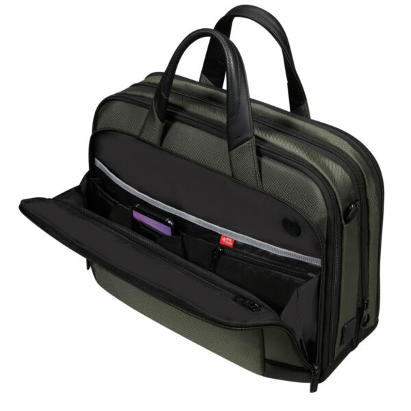 Samsonite torba Pro-DLX 6 za prijenosnike do 15.6", s pretincom za 10,5" tablet, 16 / 23 L, zelena