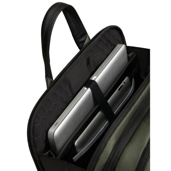 Samsonite torba Pro-DLX 6 za prijenosnike do 15.6", s pretincom za 10,5" tablet, 16 / 23 L, zelena