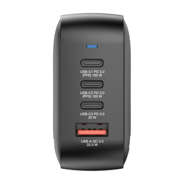 68399_02 Verbatim Mini GaN zidni punjač 100W, 3×USB-C/1×USB-A, PD/QC 3.0