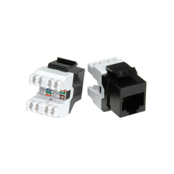 7579_01 Roline RJ45 Keystone konektor Cat.5e/Class D, UTP, crni
