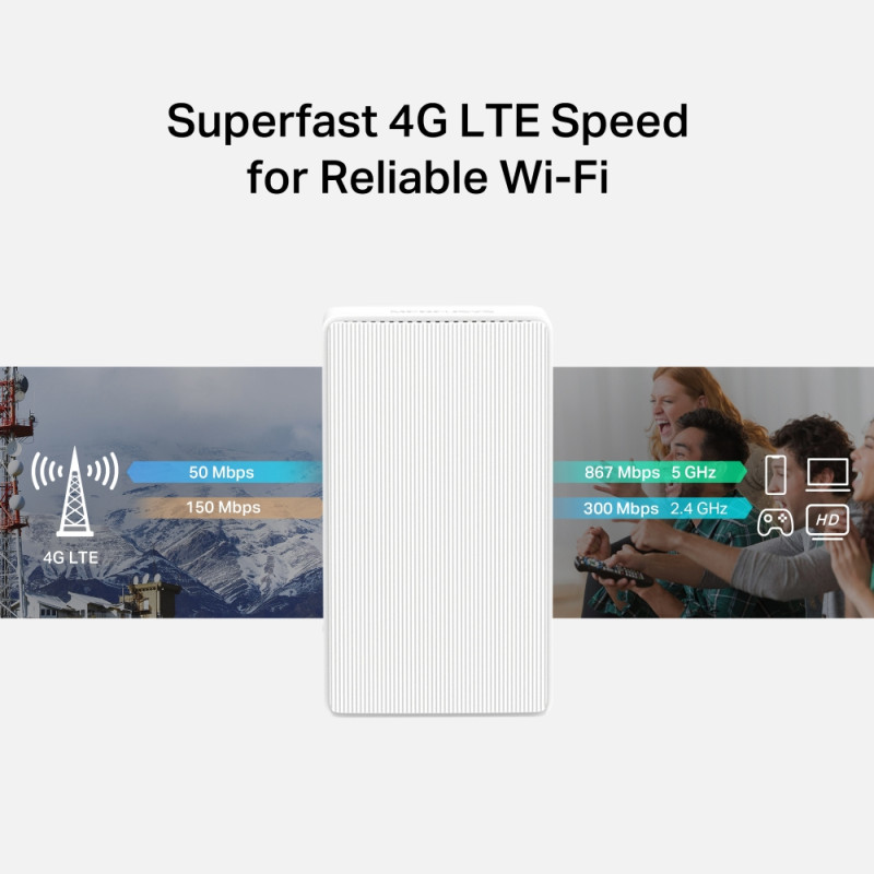 Mercusys AC1200 bežični dual band gigabit usmjerivač (Router) 300Mbps/867Mbps (2.4GHz/5GHz), IEEE 802.11ac/a/b/g/nwps, 150 Mbps DS WPS tipka