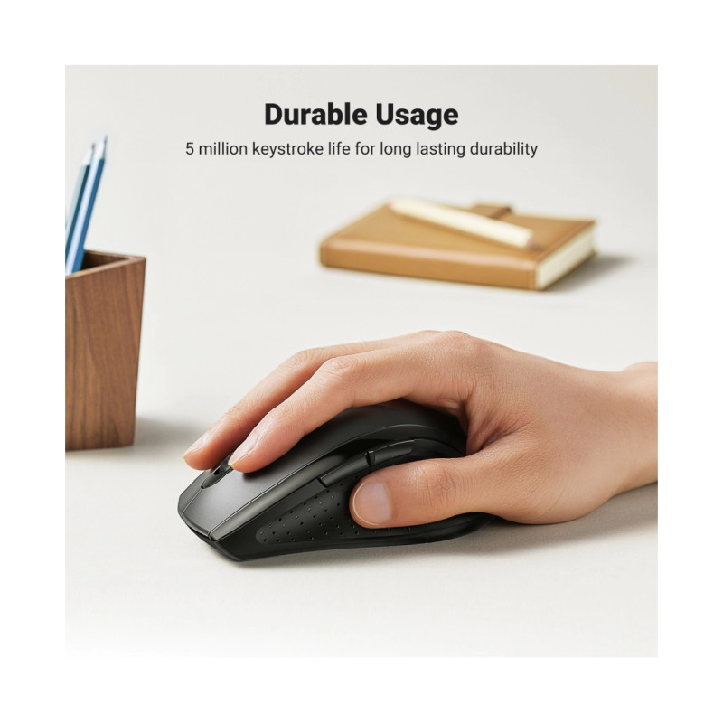UGREEN bežični miš, 1600 DPI, USB, crni