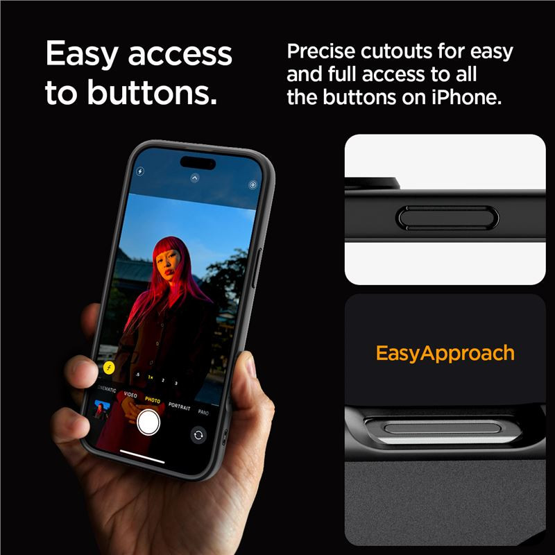 Spigen Ultra Hybrid MagSafe, frost black - iPhone 16 Pro Max (ACS08003)