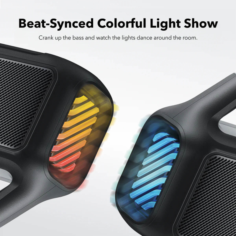 Anker Soundcore BOOM 2 prijenosni BT5.3 zvučnik, 80W, IPX7, 24h reprodukcije, crni (A3138011)